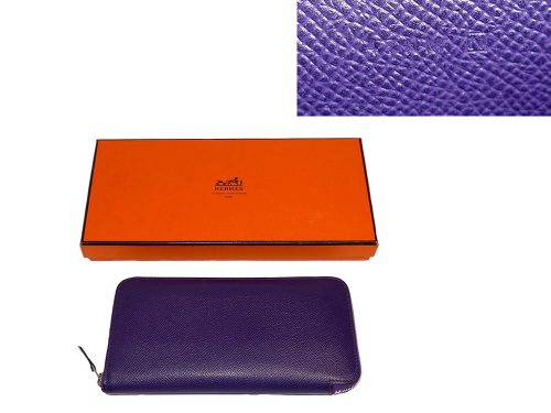 Hermes Crocus Color Azap Wallet Full Leather N Stamp -0