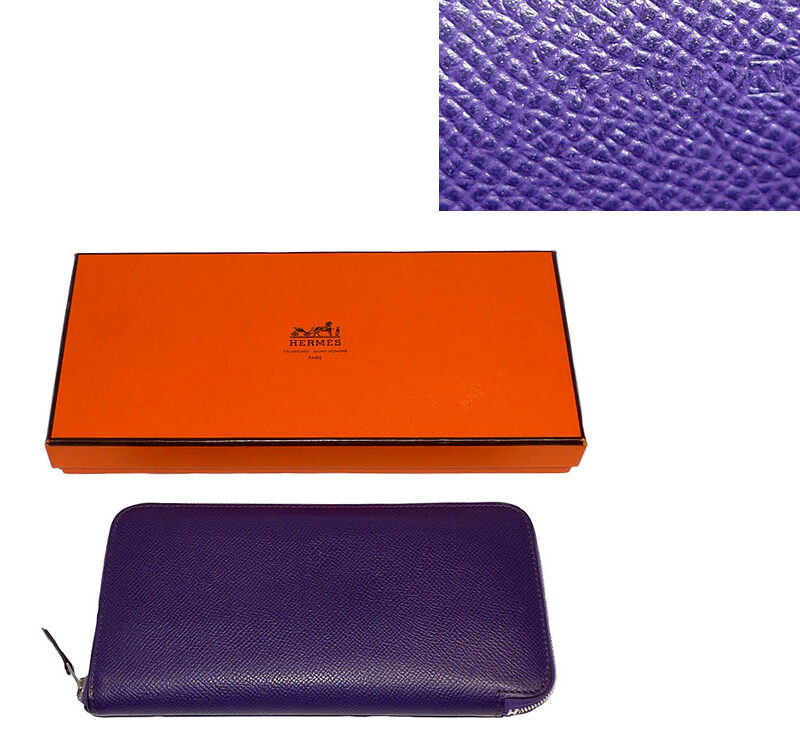Hermes Crocus Color Azap Wallet Full Leather N Stamp -0
