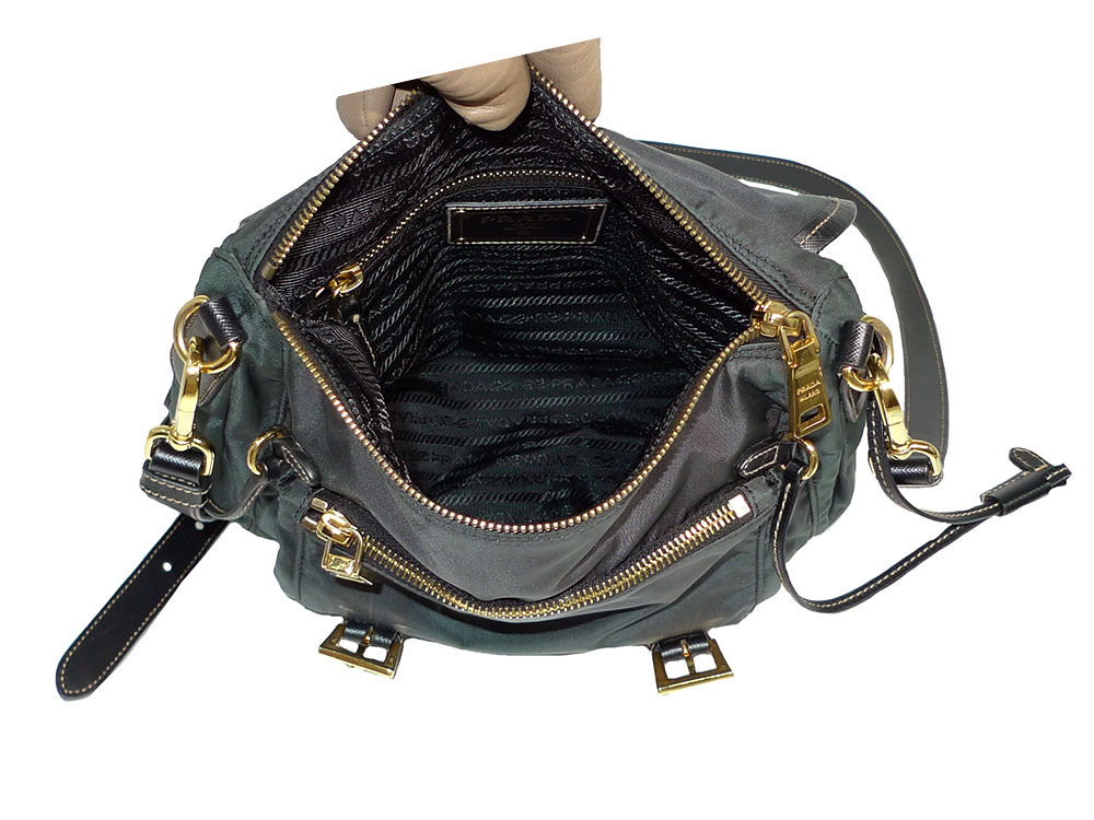 Prada BT0692 Tessuto Saffiano Antracite Messenger Bag-33638