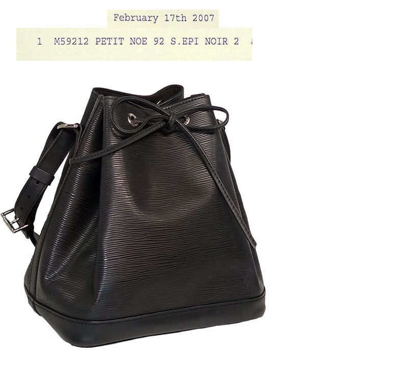 Louis Vuitton M59212 Epi Lether Black Petit Noe (AR0095)-0