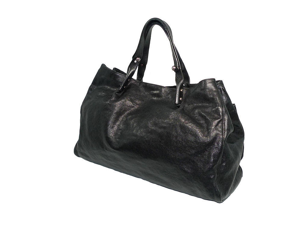 Chanel 12116905 Black Glaced Reissue A37612Y with 2 Pockets Large Tote Bag-33798