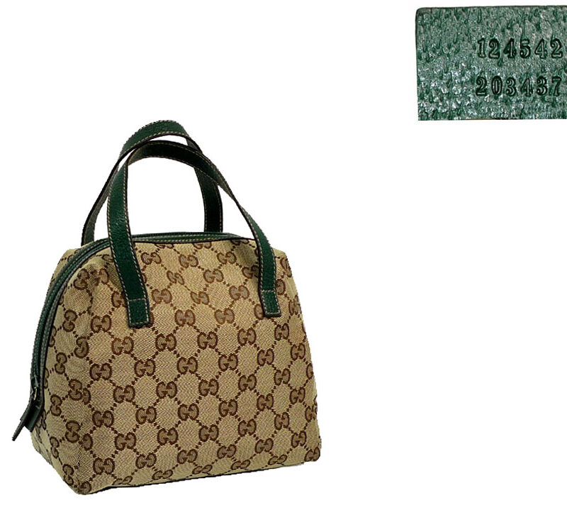 Gucci 124542 Green GG Classic Tofu Mini Tote Bag-0