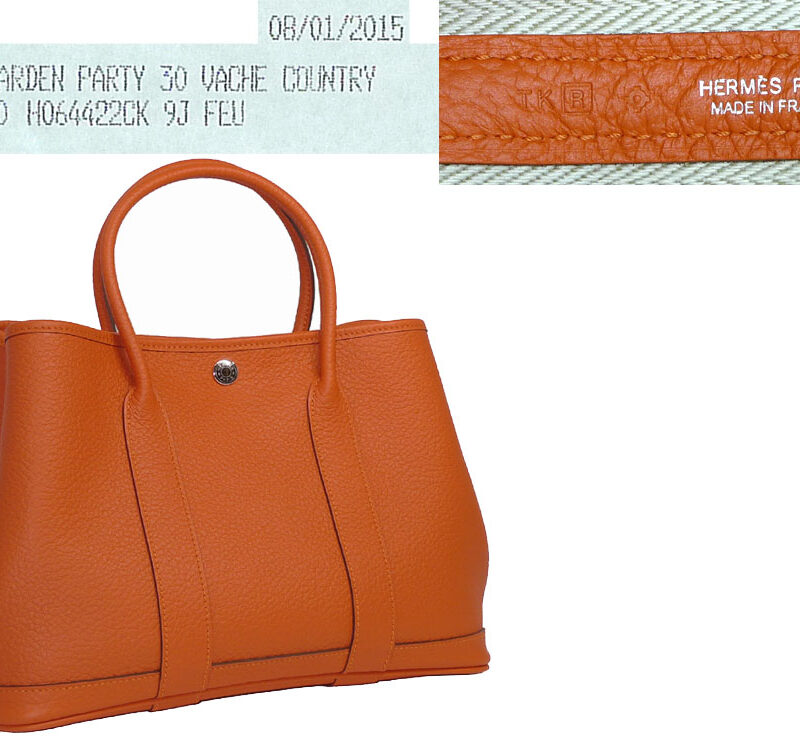 Hermes Garden Party 30cm Feu Color R Stamp -0