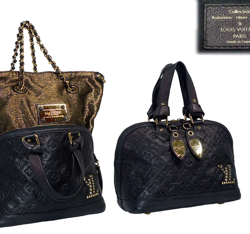 Louis Vuitton M40286 Limited Collection Black Alma Double Jeu Tote-0