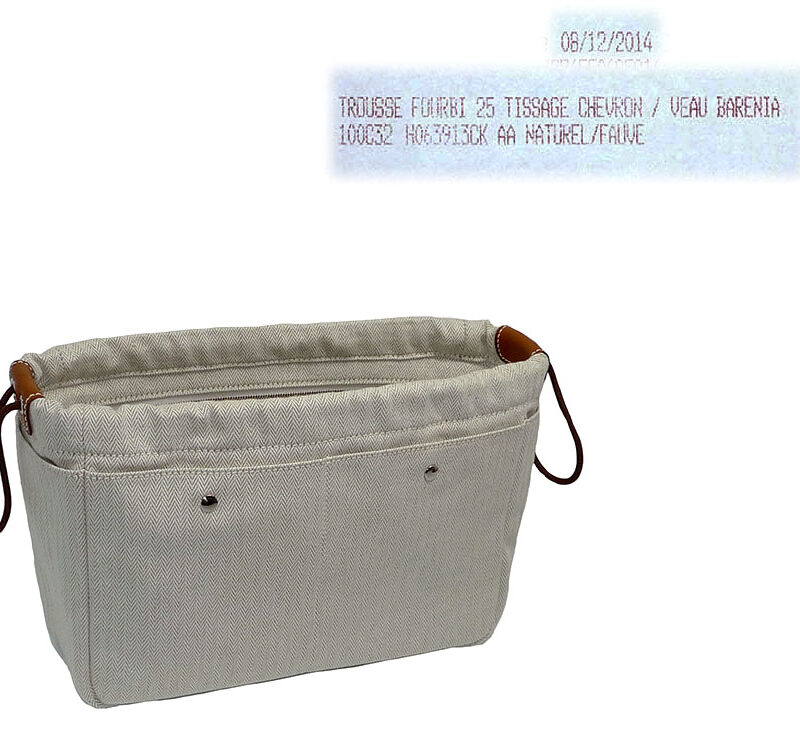 Hermes Inner Pouch Natural / Fauve Trousse Fourbi-0