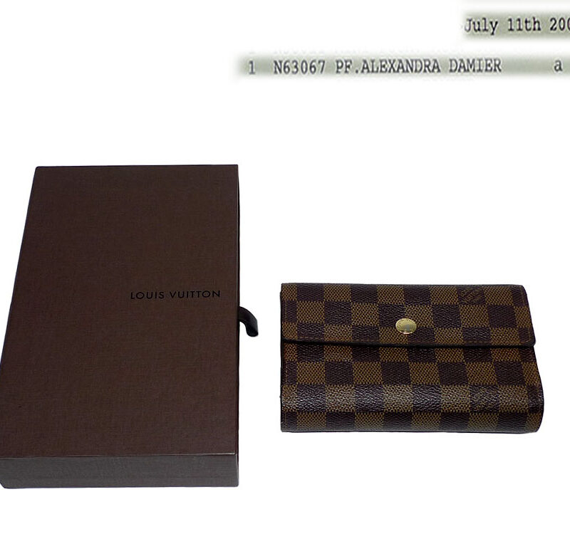 Louis Vuitton N63067 Damier Canvas Alexandra Wallet-0