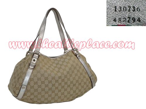 Gucci 130736 Metallic Gold Abbey Hobo Document Shoulder bag-0