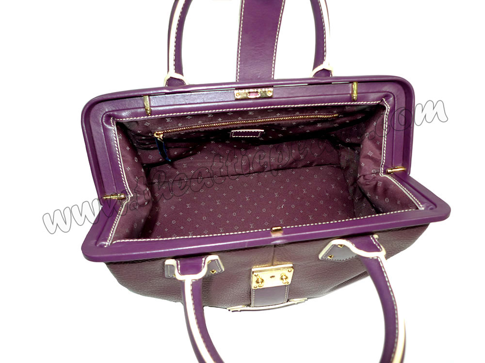 Louis Vuitton M91809 Plum Suhali Leather L'Ingenieux PM Doctor bag-34387