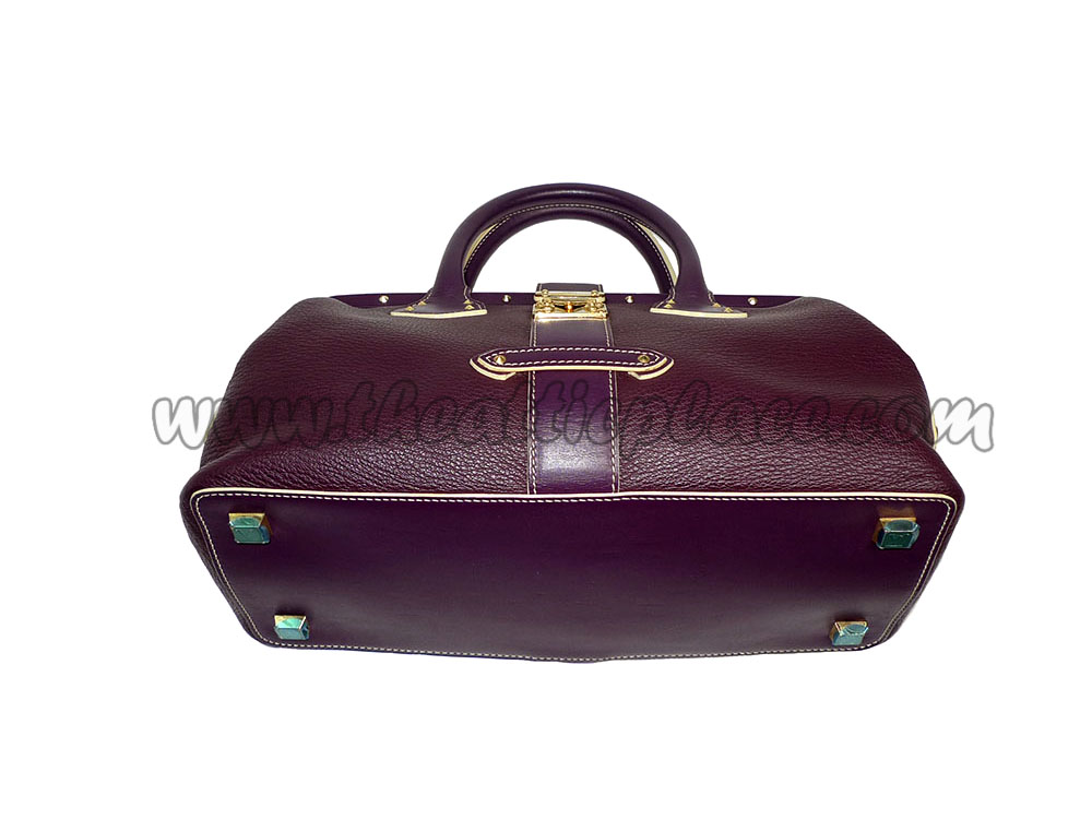 Louis Vuitton M91809 Plum Suhali Leather L'Ingenieux PM Doctor bag-34388