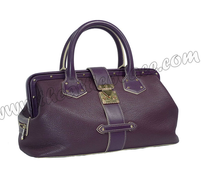 Louis Vuitton M91809 Plum Suhali Leather L'Ingenieux PM Doctor bag-0