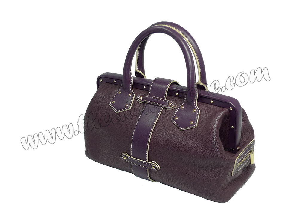 Louis Vuitton M91809 Plum Suhali Leather L'Ingenieux PM Doctor bag-34386