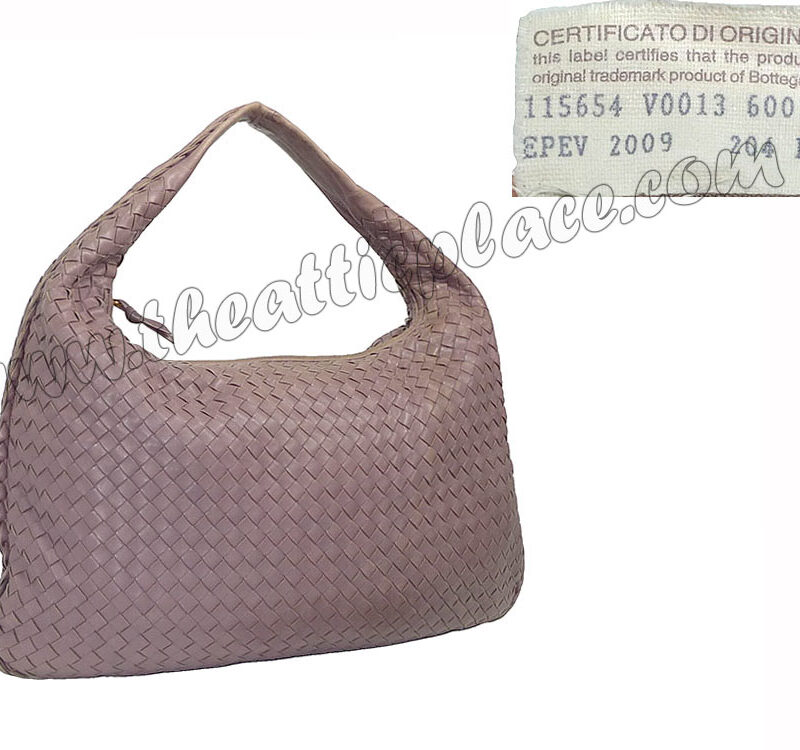 Bottega Veneta 115654 Purple Lilac Hobo Large-0