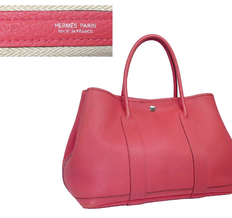 Hermes Garden Party 36cm Bougainvillier Leather N Stamp Document Tote Bag-0