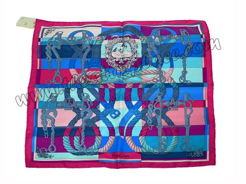 Hermes 45cm Twilly Silk Rose / Vif/ Fuschia Scarf-0