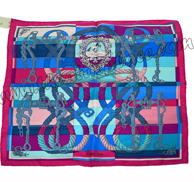 Hermes 45cm Twilly Silk Rose / Vif/ Fuschia Scarf-0