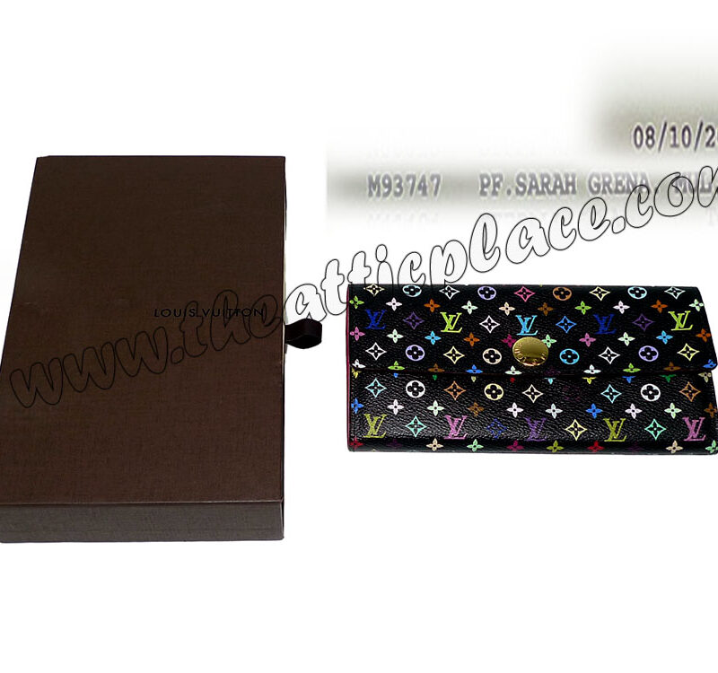 Louis Vuitton M93747 Multicolor Black Sarah Wallet-0