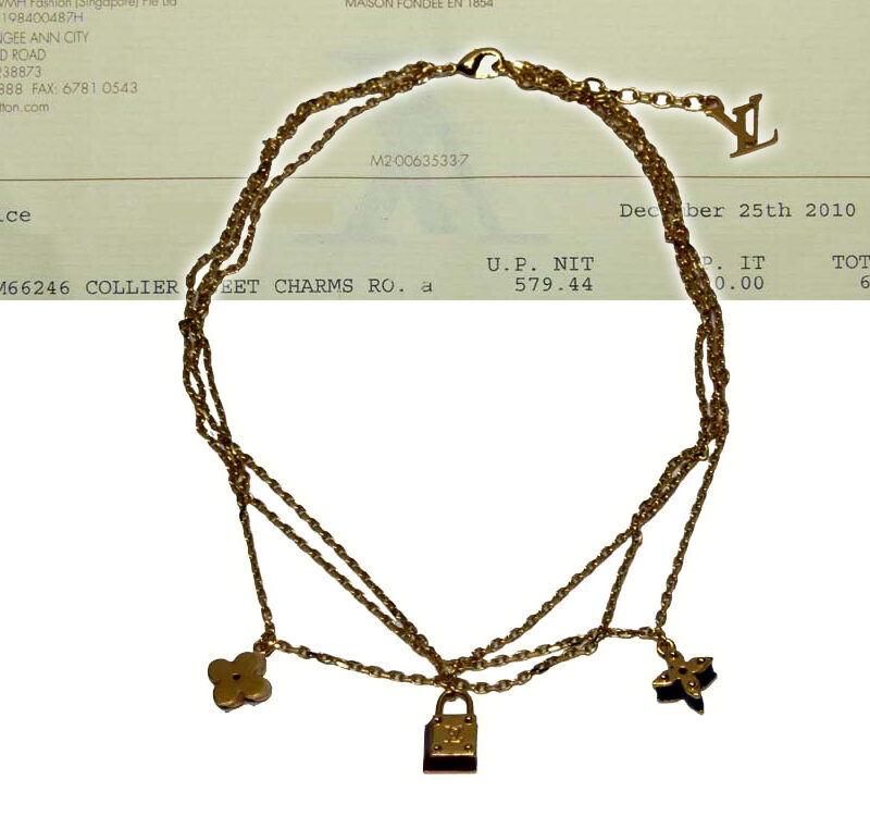 Louis Vuitton M66246 Sweet Charms Gold Necklace-0