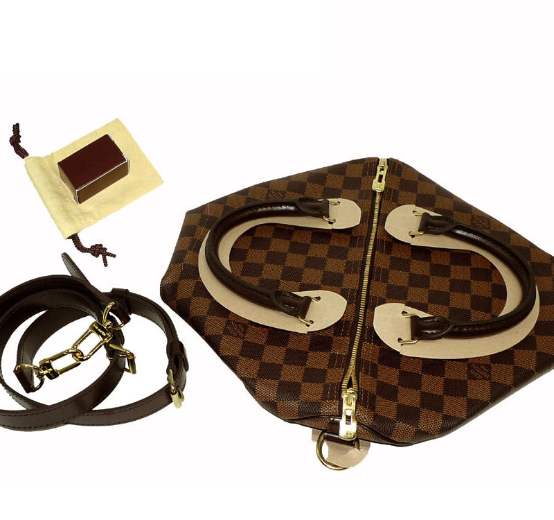 Louis Vuitton N41367 Damier Canvas Speedy 30 Bandouliere with Shoulder Strap -0