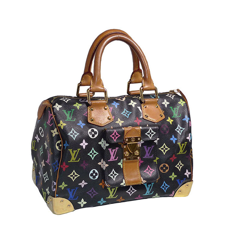 Louis Vuitton M92642 Multicolor Black Speedy 30 Tote Bag-0