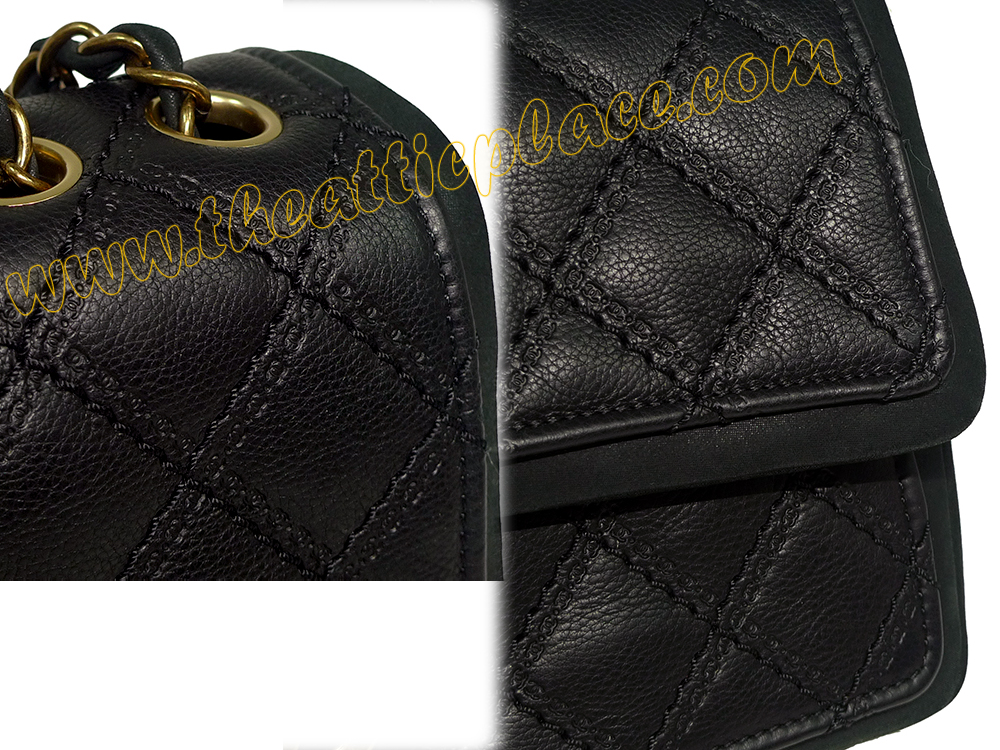 Chanel A92367Y Black 19888461 Caviar Distressed Flap MGHW-34969