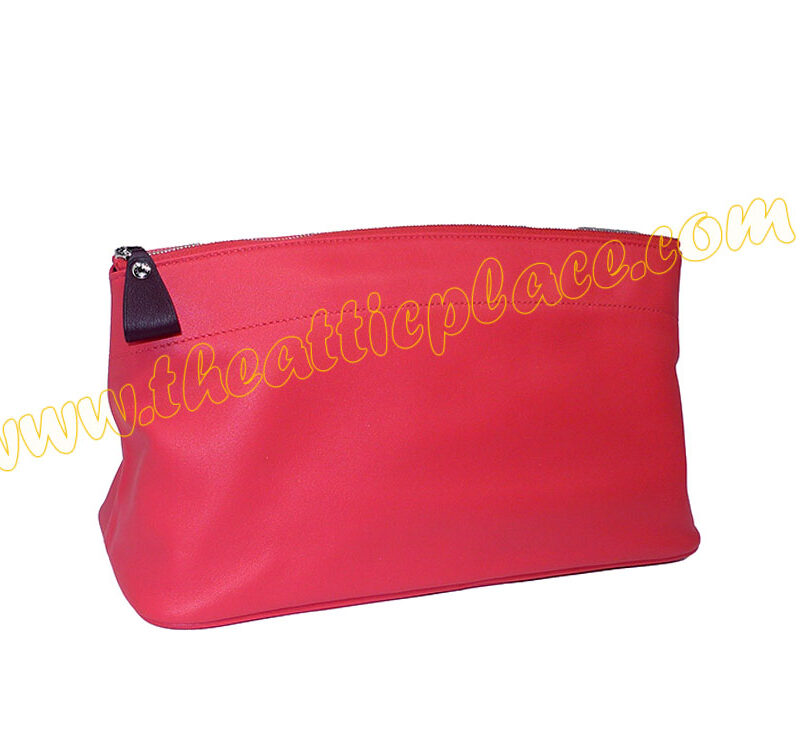 Hermes Cosmetic Pouch Tohubohu GM size Trousse Rose Jaipur/ Prune Clutch -0