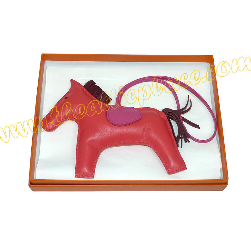 Hermes Rodeo GM Rose Jaipur/ Rge H/Rose Shocking Bag Charm-0