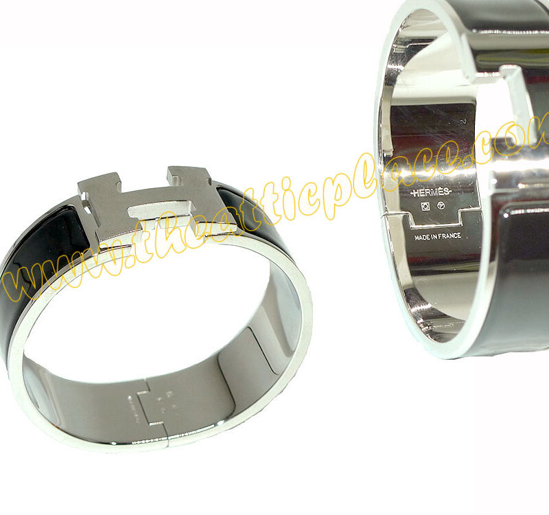 Hermes Clic Clac 1" Wide H Black H300001F01 SHW-0