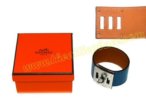 Hermes Lizard Kelly Dog Mykonos O Stamp PHW-0