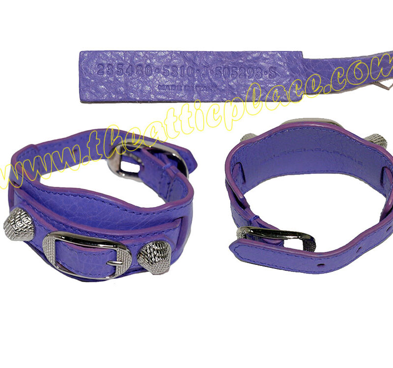 Balenciaga Purple Bracelet PHW-0
