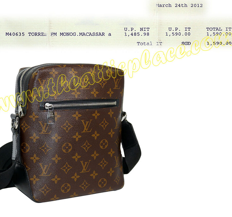 Louis Vuitton M40635 Torres PM Monogram Macassar (SR4141)) Messenger Bag-0