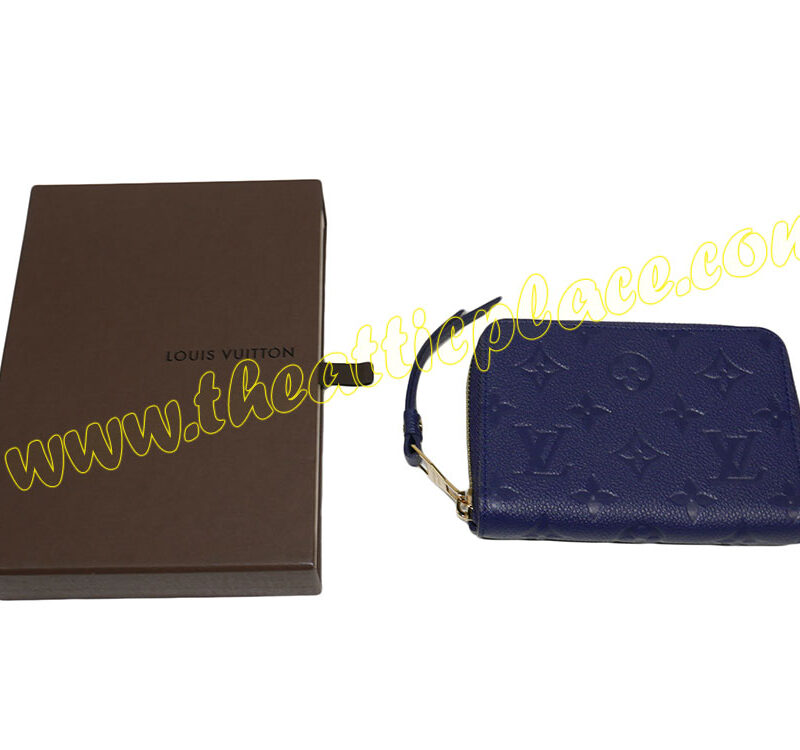 Louis Vuitton Blue Empreinte Zipped Wallet-0
