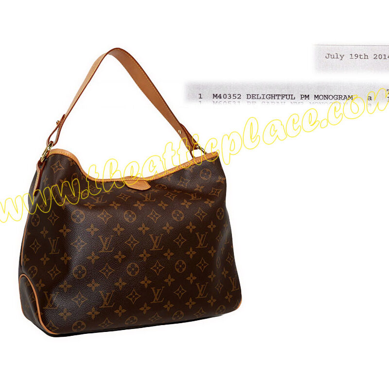 Louis Vuitton M40352 Monogram Canvas Delightful PM Shoulder Bag-0