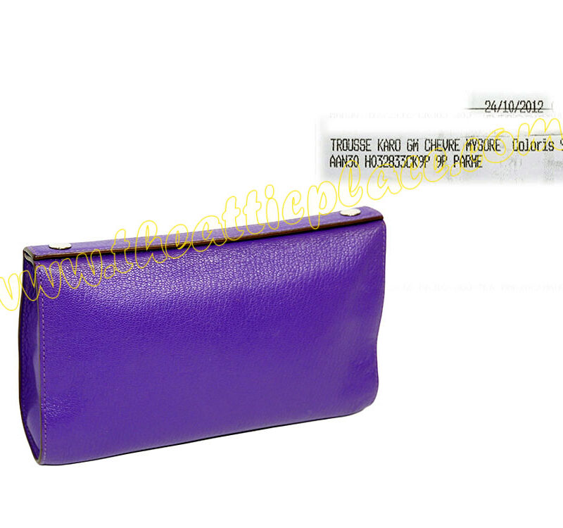 Hermes Karo GM Trousse Mysore Parme Color Cosmetic/ Accessories Pouch-0
