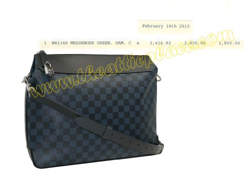 Louis Vuitton N41348 Damier Graphite Greenwich Laptop / Messenger Bag-0