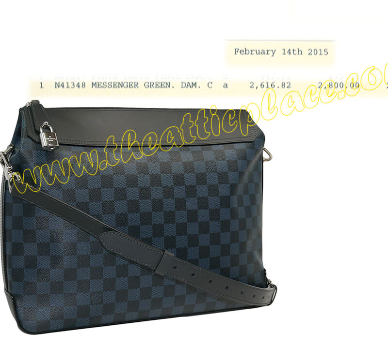 Louis Vuitton N41348 Damier Graphite Greenwich Laptop / Messenger Bag-0