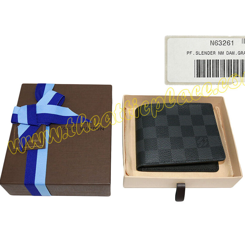 Louis Vuitton Damier Graphite N63261 Slender Wallet-0