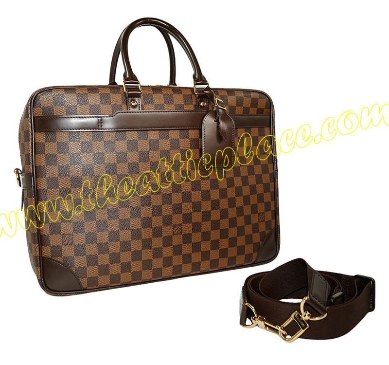 Louis Vuitton N41122 Porte-Documents Voyage GM Damier Ebene Document/ Laptop Bag (BA5009)-0