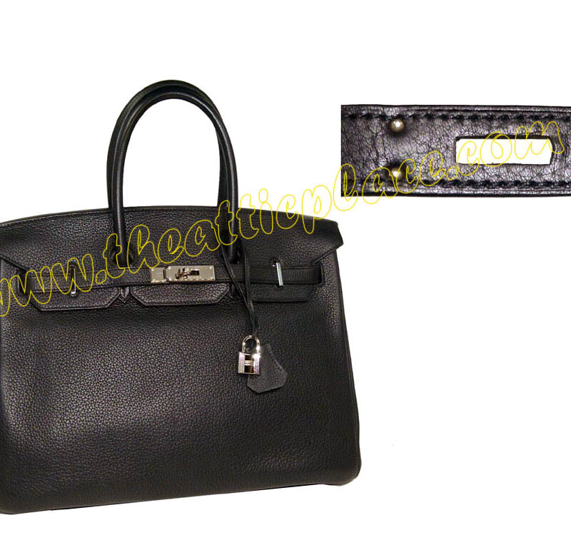 Hermes Birkin 35 Black Togo L Stamp Palladium Hardware-0