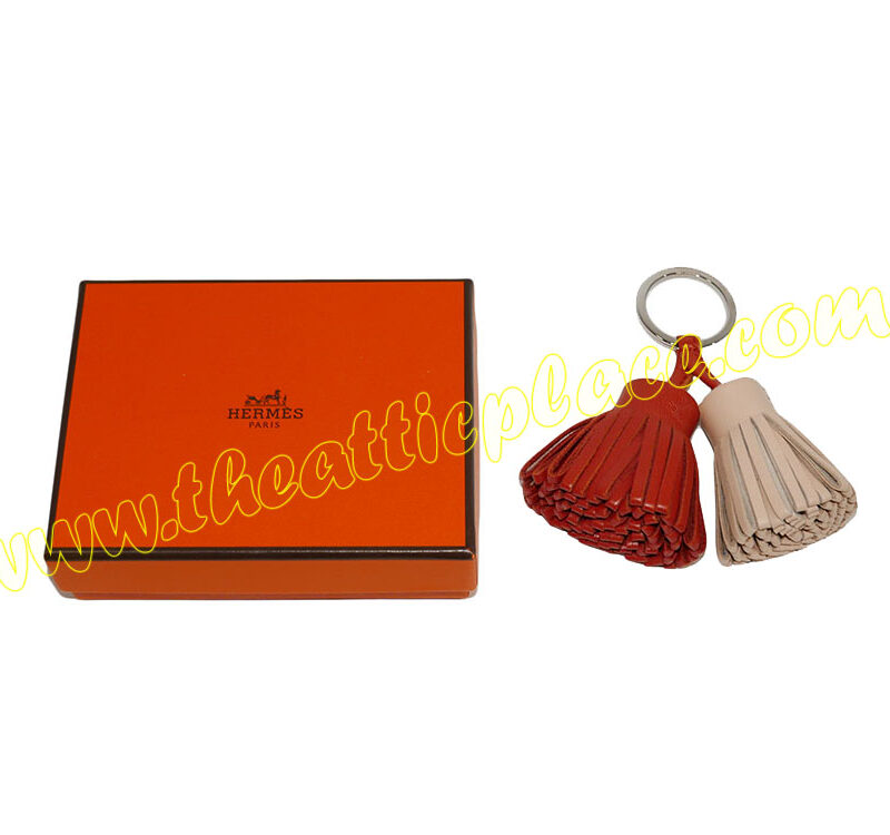 Hermes Duo Carmen Cornaline/ Orange Bag Charm-0