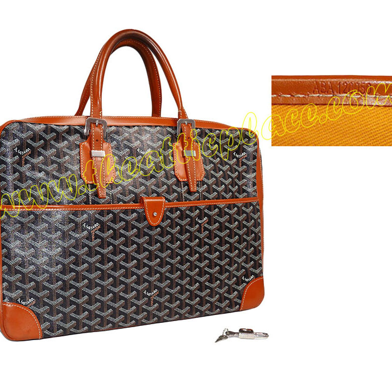 Goyard Tan Ambassade Unisex Document / Laptop Tote -0
