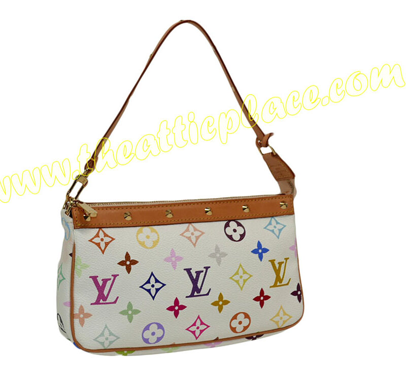 Louis Vuitton M92649 Multicolor White Accessories Pouch (SI0023)-0