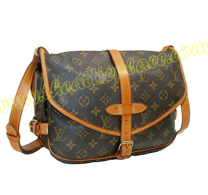 Louis Vuitton M42256 Monogram Canvas Saumur 30 Unisex Messenger Bag-0