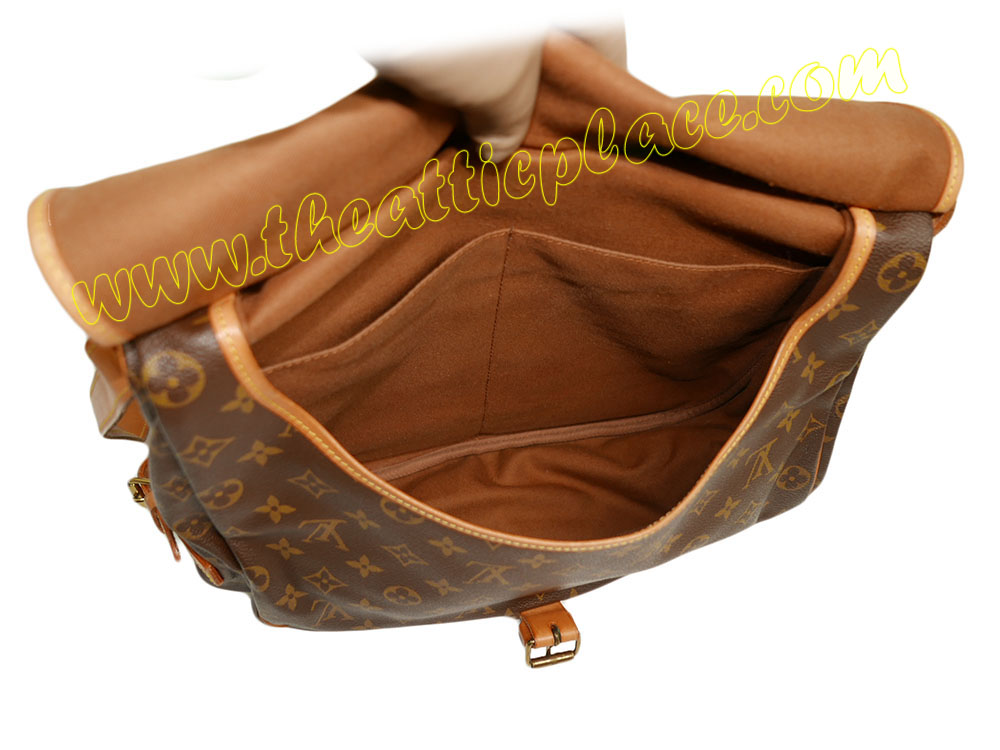 Louis Vuitton M42254 Saumur 35 Large Vintage Messenger Sling Bag for Unisex-36888