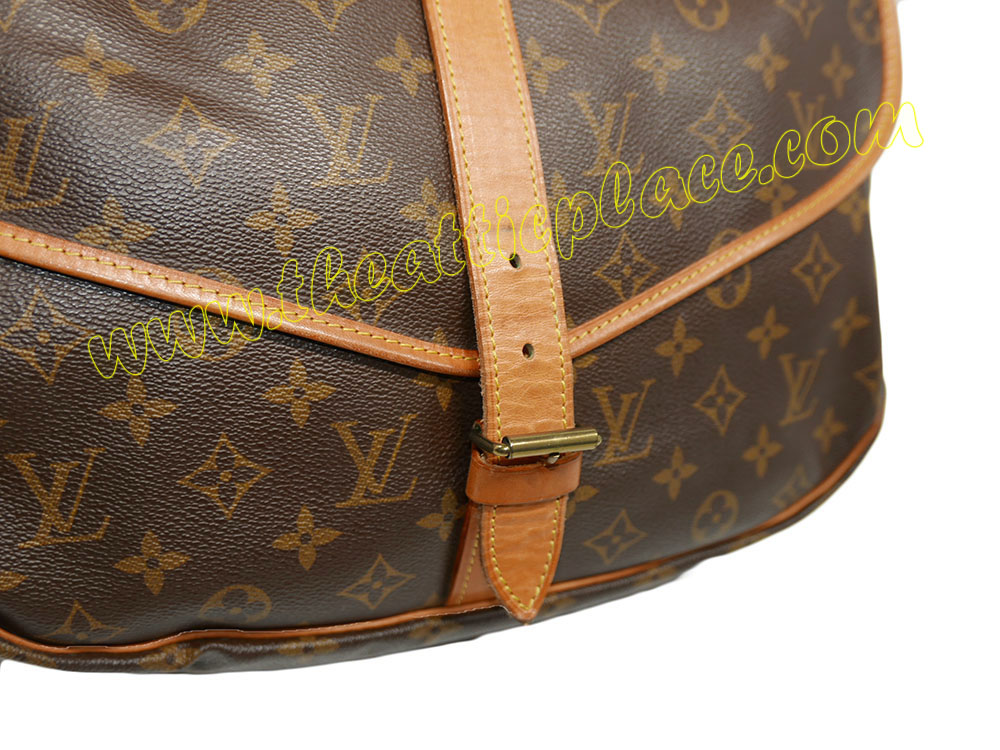 Louis Vuitton M42254 Saumur 35 Large Vintage Messenger Sling Bag for Unisex-36891