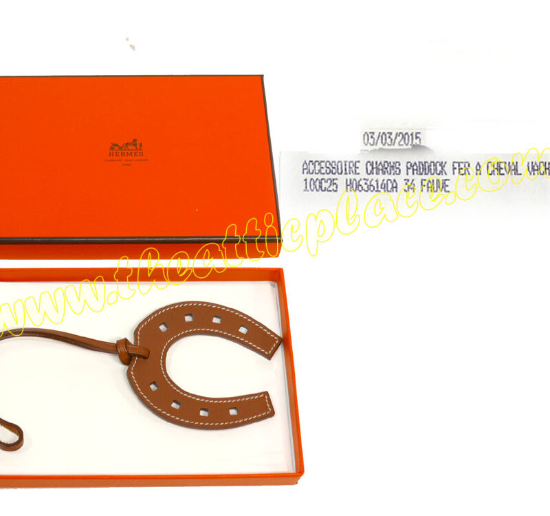 Hermes Fauve horseshoes Bag Charm Sac Paddock-0