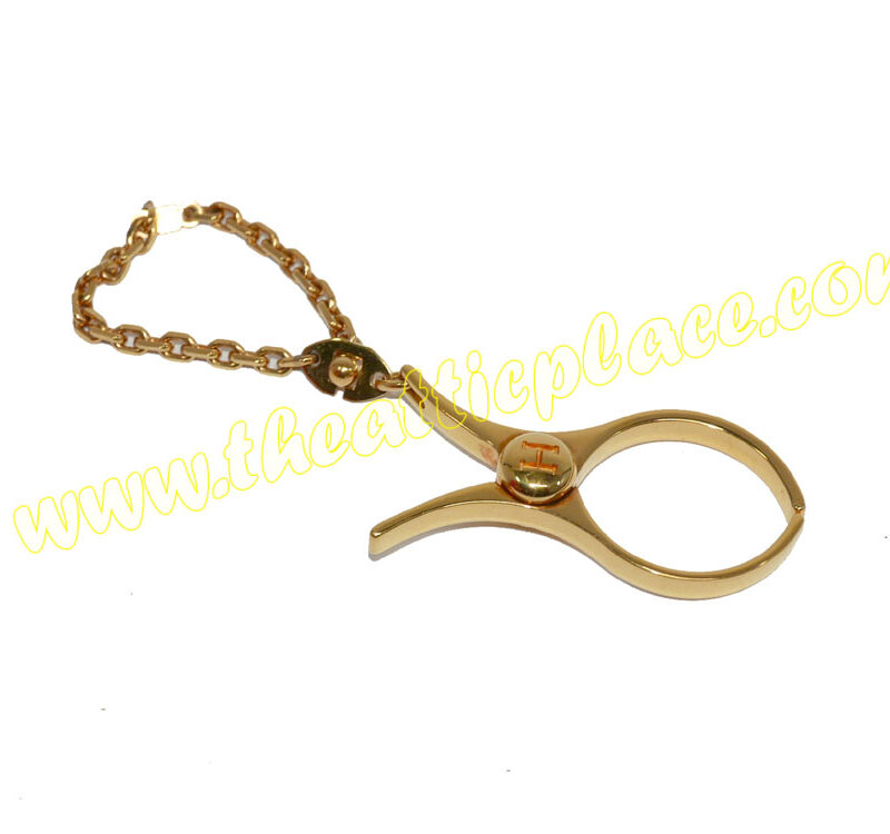 Hermes Filou Gold Metal Glove Clips / Bag Charm for Birkin / Kelly / Lindy -0