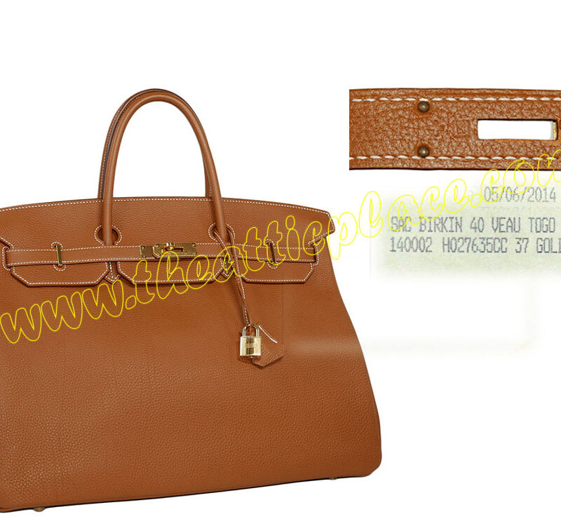 Hermes Birkin 40 Gold Tog Gold Hardware R Stamp for Unisex -0