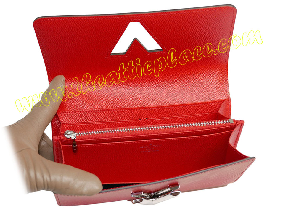 Louis Vuitton M61179 Epi Coquelicot Twist Wallet Long Wallet-37484
