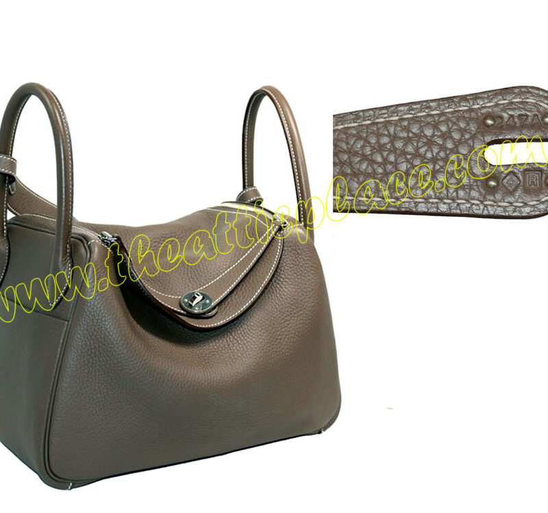 Hermes Lindy 30 Etoupe Clemence Leather R Stamp Palladium Hardware-0