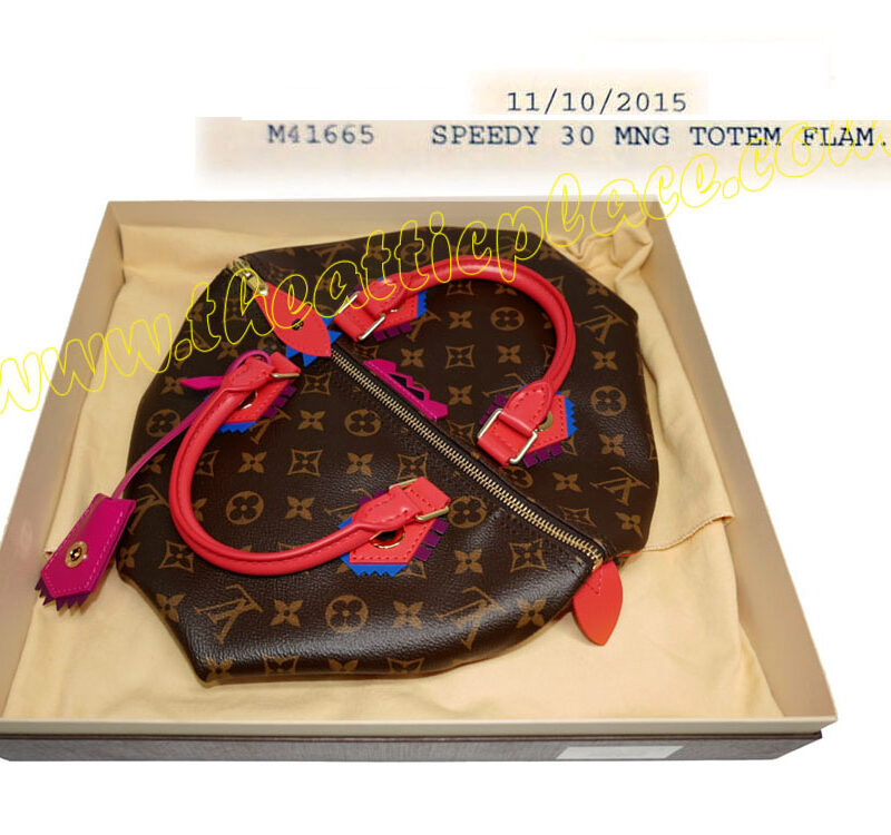 Louis Vuitton M41665 Flamingo Monogram Speedy 30 Tote-0